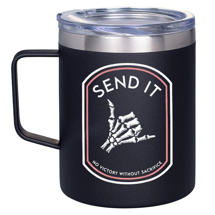 Send It No Victory Without Sacrifice 12oz Stainless Steel Coffee Mug