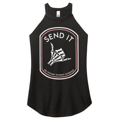 Send It No Victory Without Sacrifice Women's Perfect Tri Rocker Tank
