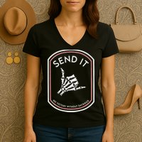 Send It No Victory Without Sacrifice Women's V-Neck T-Shirt