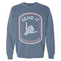 Send It No Victory Without Sacrifice Garment-Dyed Sweatshirt