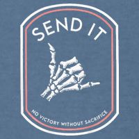 Send It No Victory Without Sacrifice Garment-Dyed Sweatshirt