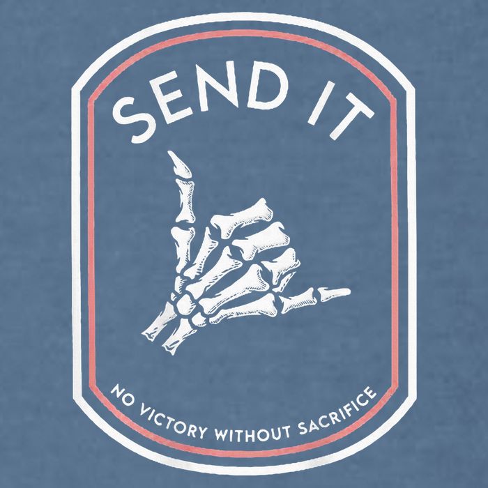 Send It No Victory Without Sacrifice Garment-Dyed Sweatshirt