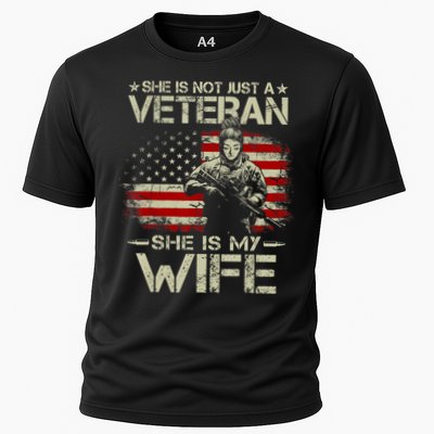She Is Not Just A Veteran She Is My Wife Army Wife Life Performance Shirt