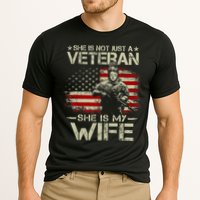 She Is Not Just A Veteran She Is My Wife Army Wife Life Cooling Performance Crew T-Shirt