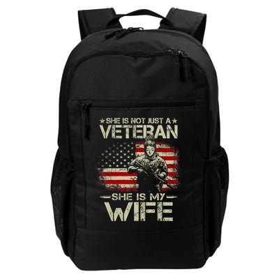 She Is Not Just A Veteran She Is My Wife Army Wife Life Backpack