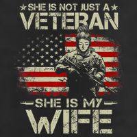 She Is Not Just A Veteran She Is My Wife Army Wife Life Adult Drive Performance Visor