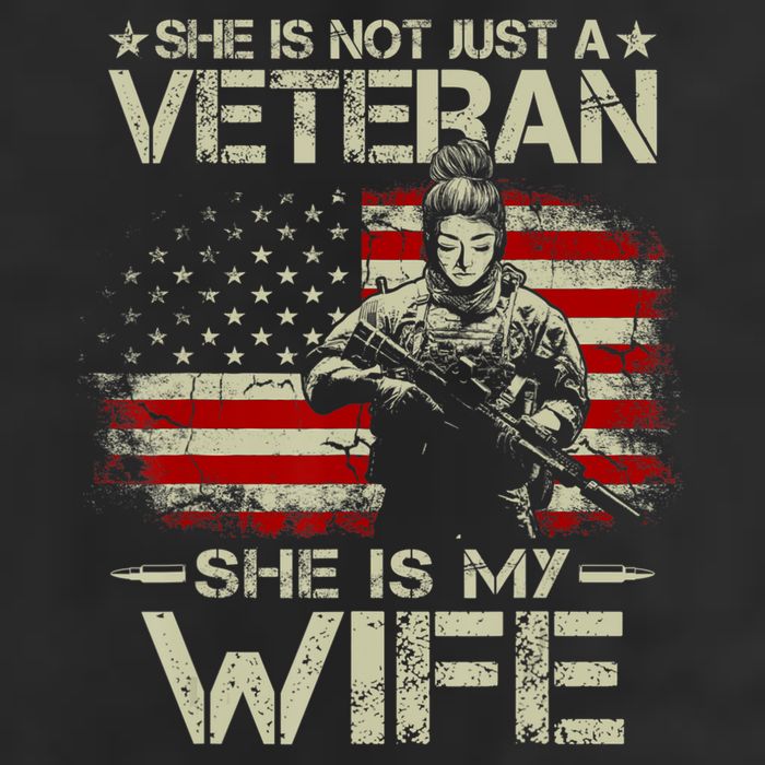 She Is Not Just A Veteran She Is My Wife Army Wife Life Adult Drive Performance Visor