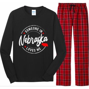 Someone in Nebraska Loves Me Long Sleeve Pajama Set