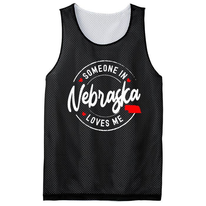 Someone in Nebraska Loves Me Mesh Reversible Basketball Jersey Tank