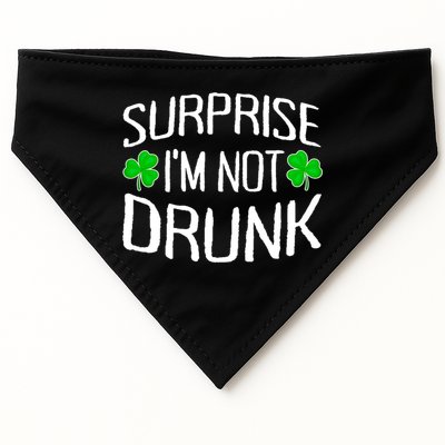 Surprise I'm Not Drunk St. Patricks Day Sober Party Sobriety USA-Made Doggie Bandana
