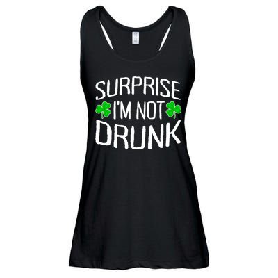 Surprise I'm Not Drunk St. Patricks Day Sober Party Sobriety Ladies Essential Flowy Tank