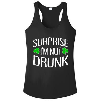 Surprise I'm Not Drunk St. Patricks Day Sober Party Sobriety Ladies PosiCharge Competitor Racerback Tank