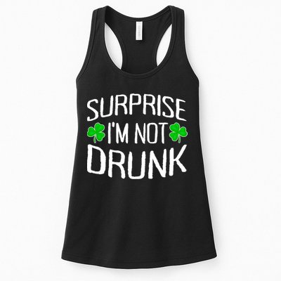 Surprise I'm Not Drunk St. Patricks Day Sober Party Sobriety Womens Tank Top