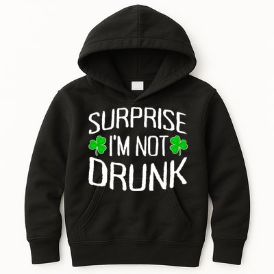 Surprise I'm Not Drunk St. Patricks Day Sober Party Sobriety Kids Hoodie