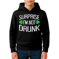 Surprise I'm Not Drunk St. Patricks Day Sober Party Sobriety Kids Hoodie