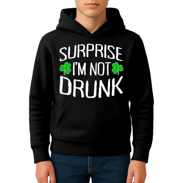 Surprise I'm Not Drunk St. Patricks Day Sober Party Sobriety Kids Hoodie