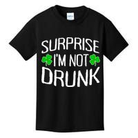 Surprise I'm Not Drunk St. Patricks Day Sober Party Sobriety Kids T-Shirt