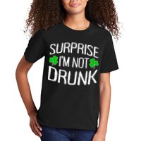 Surprise I'm Not Drunk St. Patricks Day Sober Party Sobriety Kids T-Shirt