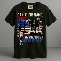 Say Ir Names Joe Names Of Fallen Soldiers 13 Heroes Garment-Dyed Heavyweight T-Shirt