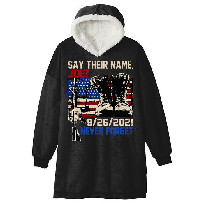 Say Ir Names Joe Names Of Fallen Soldiers 13 Heroes Hooded Wearable Blanket