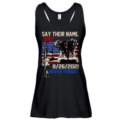 Say Ir Names Joe Names Of Fallen Soldiers 13 Heroes Ladies Essential Flowy Tank