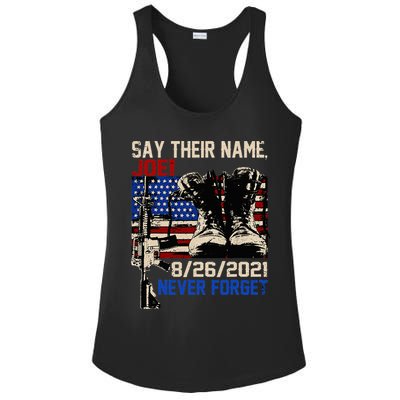 Say Ir Names Joe Names Of Fallen Soldiers 13 Heroes Ladies PosiCharge Competitor Racerback Tank