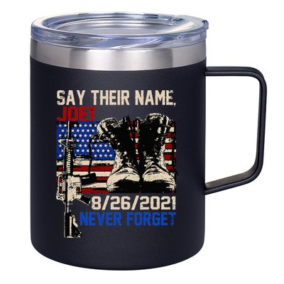 Say Ir Names Joe Names Of Fallen Soldiers 13 Heroes 12oz Stainless Steel Coffee Mug