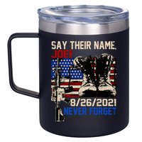 Say Ir Names Joe Names Of Fallen Soldiers 13 Heroes 12oz Stainless Steel Coffee Mug
