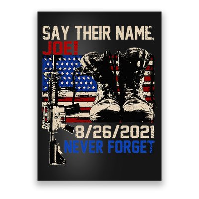 Say Ir Names Joe Names Of Fallen Soldiers 13 Heroes Poster