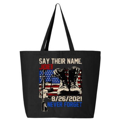 Say Ir Names Joe Names Of Fallen Soldiers 13 Heroes 25L Jumbo Tote