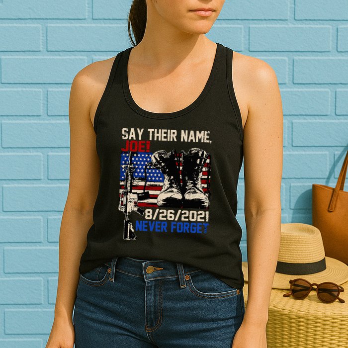 Say Ir Names Joe Names Of Fallen Soldiers 13 Heroes Womens Tank Top