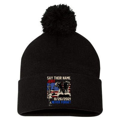 Say Ir Names Joe Names Of Fallen Soldiers 13 Heroes Pom Pom 12in Knit Beanie