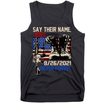 Say Ir Names Joe Names Of Fallen Soldiers 13 Heroes Tank Top