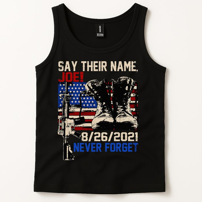 Say Ir Names Joe Names Of Fallen Soldiers 13 Heroes Tank Top