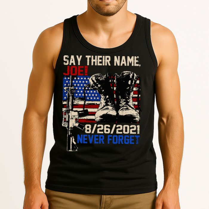 Say Ir Names Joe Names Of Fallen Soldiers 13 Heroes Tank Top