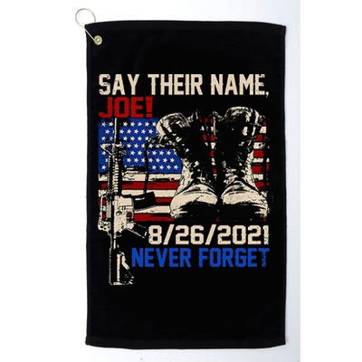 Say Ir Names Joe Names Of Fallen Soldiers 13 Heroes Golf Towel