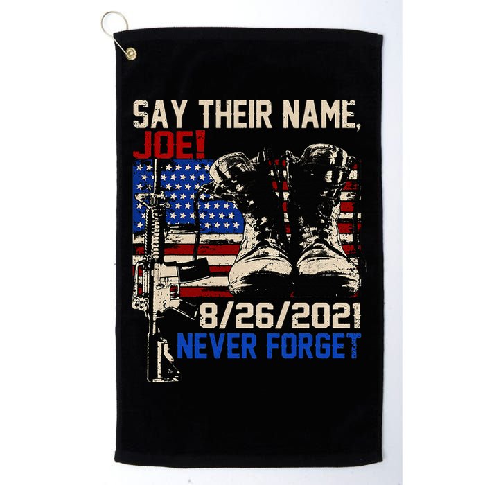 Say Ir Names Joe Names Of Fallen Soldiers 13 Heroes Golf Towel