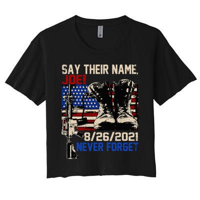 Say Ir Names Joe Names Of Fallen Soldiers 13 Heroes Crop Top
