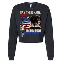Say Ir Names Joe Names Of Fallen Soldiers 13 Heroes Cropped Pullover Crew
