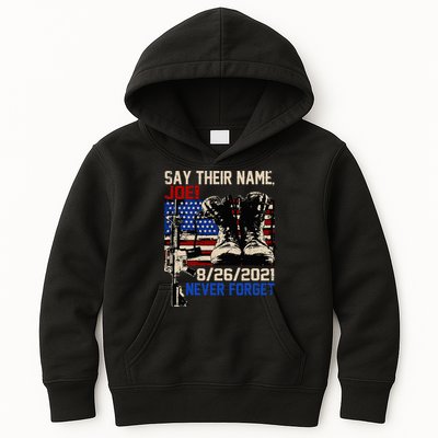 Say Ir Names Joe Names Of Fallen Soldiers 13 Heroes Kids Hoodie