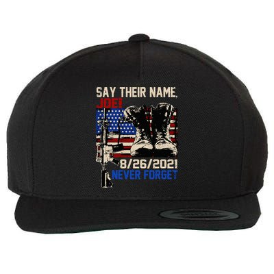 Say Ir Names Joe Names Of Fallen Soldiers 13 Heroes Wool Snapback Cap