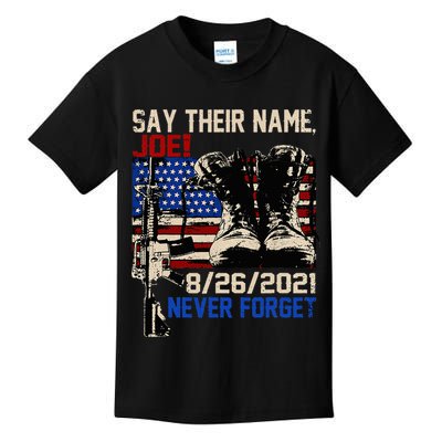 Say Ir Names Joe Names Of Fallen Soldiers 13 Heroes Kids T-Shirt