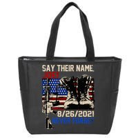 Say Ir Names Joe Names Of Fallen Soldiers 13 Heroes Zip Tote Bag