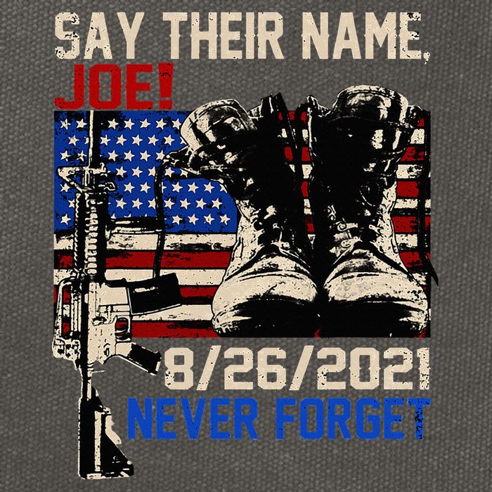 Say Ir Names Joe Names Of Fallen Soldiers 13 Heroes Cotton Canvas Backpack