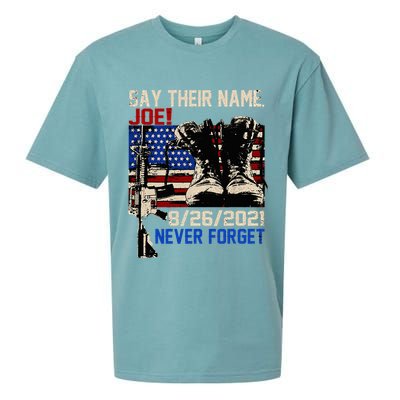 Say Ir Names Joe Names Of Fallen Soldiers 13 Heroes Sueded Cloud Jersey T-Shirt