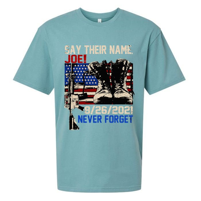 Say Ir Names Joe Names Of Fallen Soldiers 13 Heroes Sueded Cloud Jersey T-Shirt