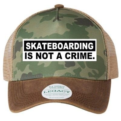 Skateboarding Is Not A Crime Cool Legacy Tie Dye Trucker Hat