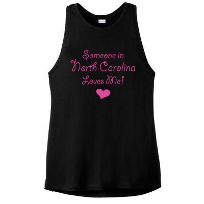 Someone In North Carolina Loves Me Ladies PosiCharge Tri-Blend Wicking Tank