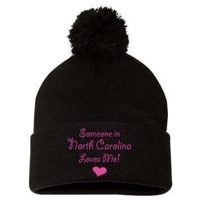 Someone In North Carolina Loves Me Pom Pom 12in Knit Beanie