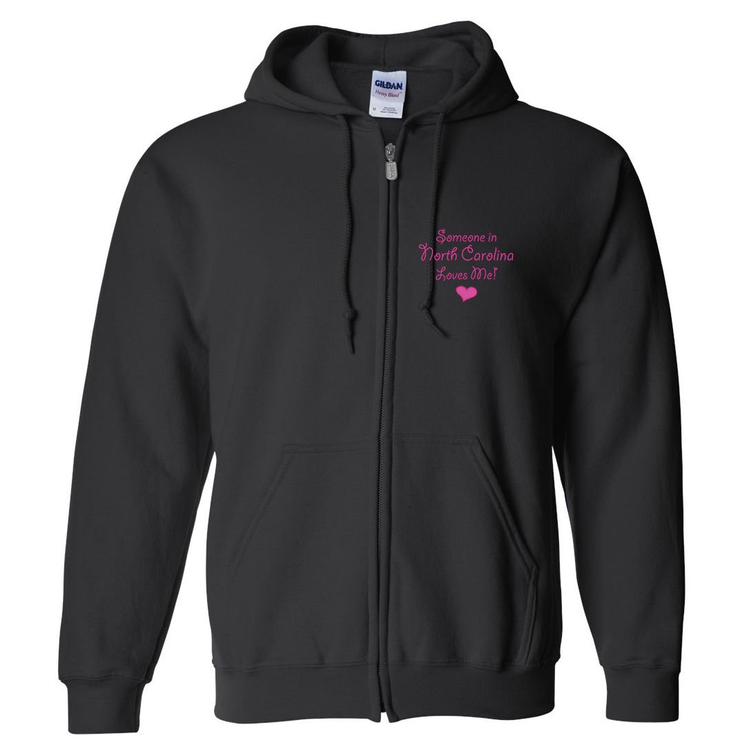 Someone In North Carolina Loves Me Full Zip Hoodie